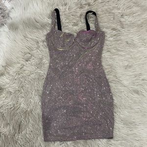 NWT - Sparkle bustier cup dress